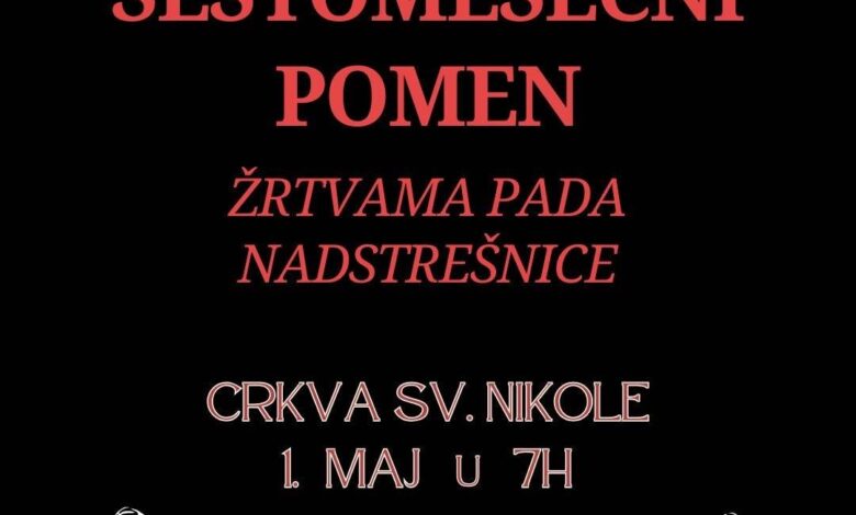 Mladi s juga: Sutra šestomesečni pomen za žrtve pada nadstrešnice 1 Sestomesecni pomen ff